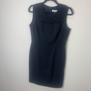 Calvin Klein Cocktail Little Black Dress Size 8 Sleeveless (G1)